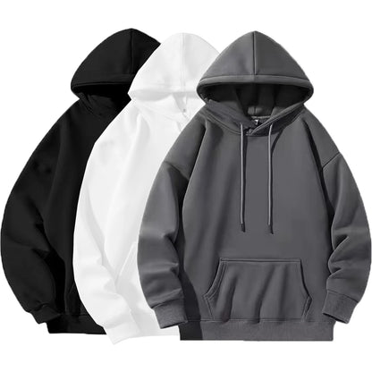 2-Pack Heavyweight Hoodie Set - 270g Fleece Zip-Up for Men & Women