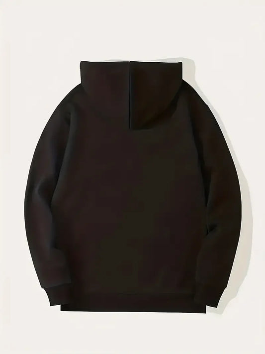 Mens Christmas Hoodie - Streetwear Print Soft Cotton Sweatshirt