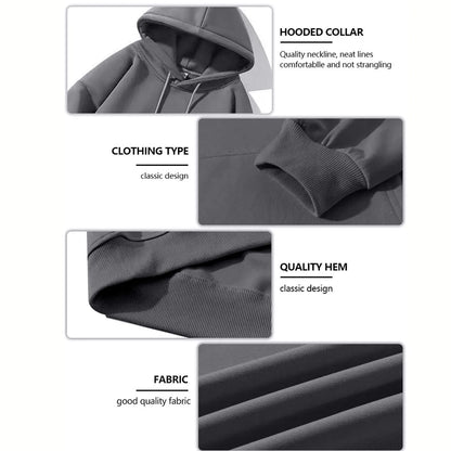 2-Pack Heavyweight Hoodie Set - 270g Fleece Zip-Up for Men & Women