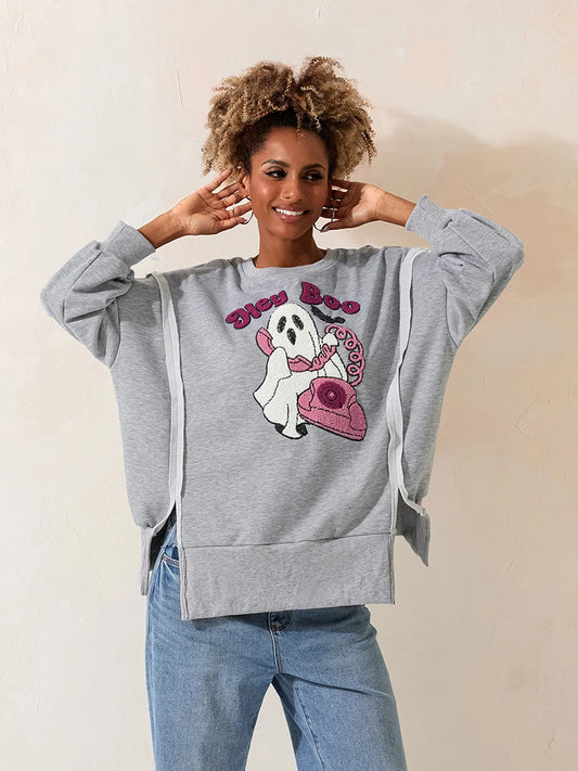 Women's Halloween fashion long sleeve pullover top