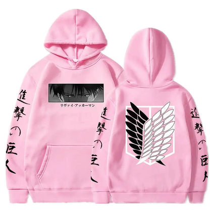 Attack on Titan Levi Hoodie - Official Anime Pullover Men