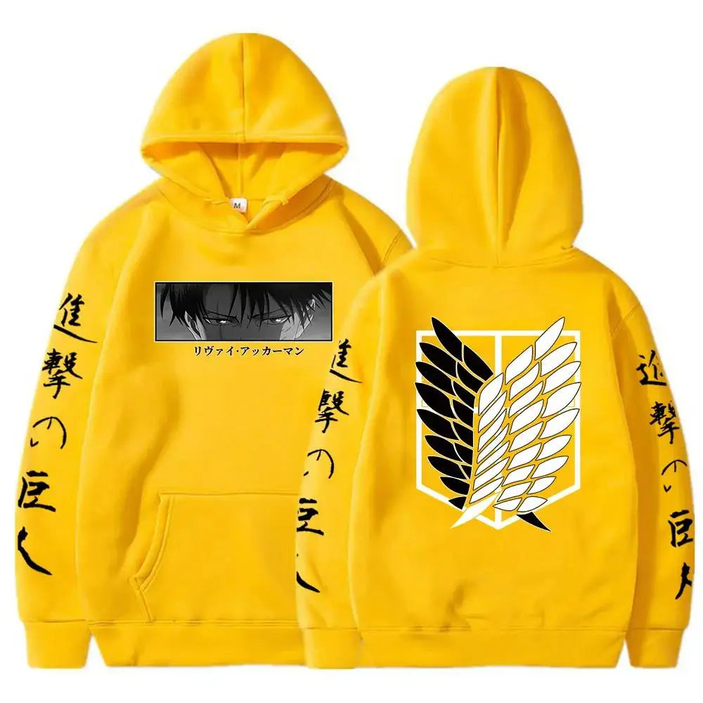 Attack on Titan Levi Hoodie - Official Anime Pullover Men