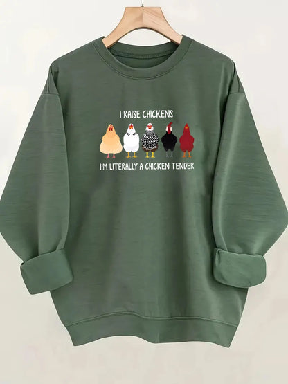 Christmas Printed Sweatshirt - Women's Festive Holiday Pullover