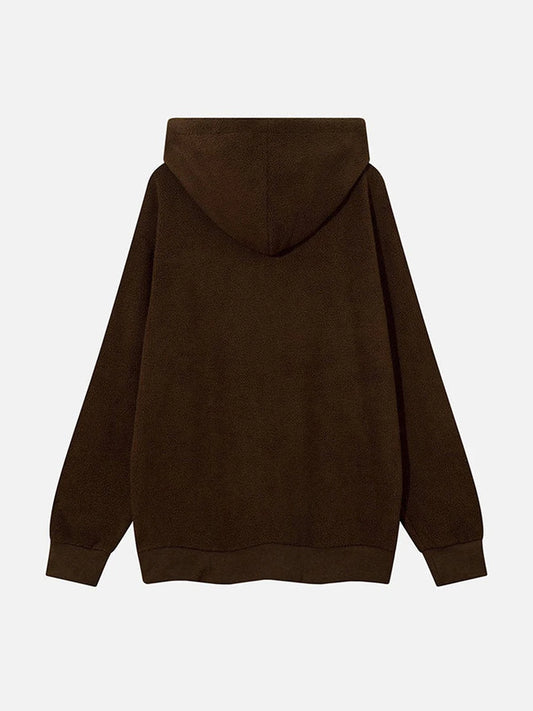 Women’s Embroidered Star Hoodie – Cozy Long Sleeve Sweatshirt with Pockets