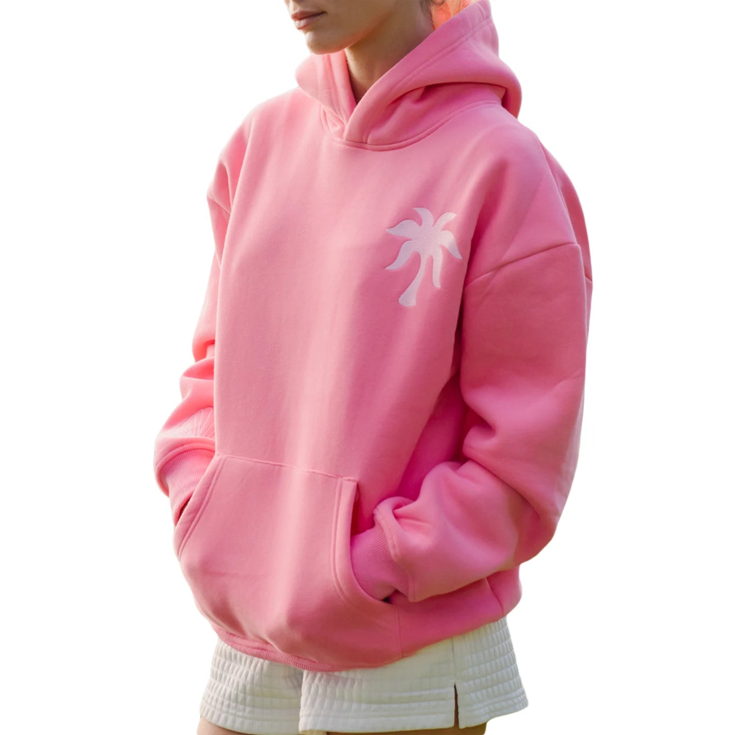 Boho Embroidered Hoodie – Long Sleeve Oversized Pullover for Women