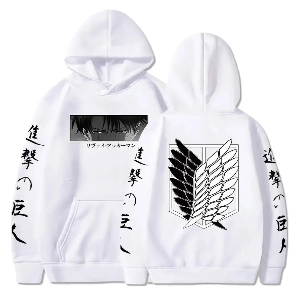 Attack on Titan Levi Hoodie - Official Anime Pullover Men