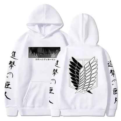 Attack on Titan Levi Hoodie - Official Anime Pullover Men