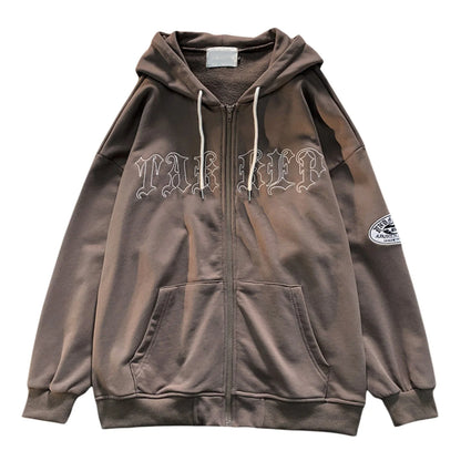 Women Patchwork Hoodie – Stylish Streetwear Cardigan with Pockets