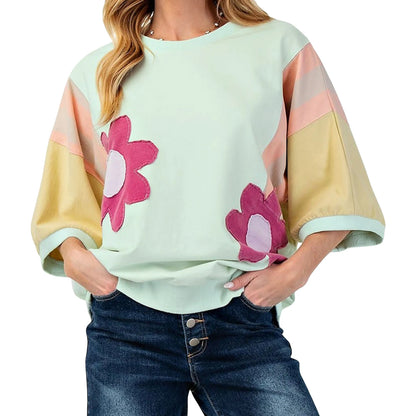 Women's Striped Pocket Tee – V-Neck Summer Casual T-Shirt