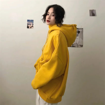 Oversized Hooded Sweater – Thick Winter-Ready Pullover for Women