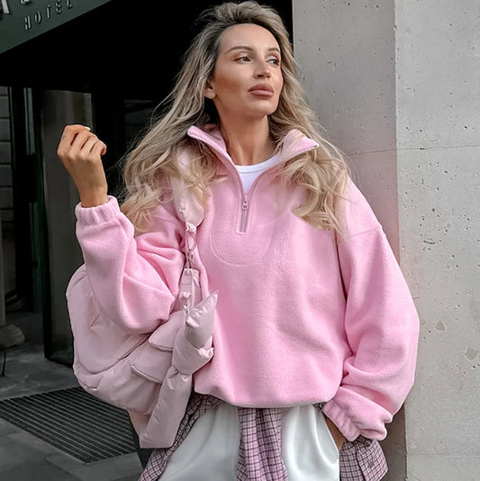 Solid color long sleeve top for women 2025 fashion tren