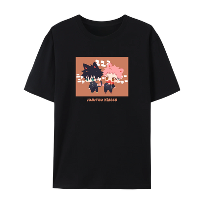 Trendy oversized Yuji Itadori graphic t-shirt