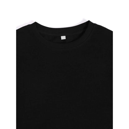 Happy New Print T-Shirt - Women's Short Sleeve Casual Tee