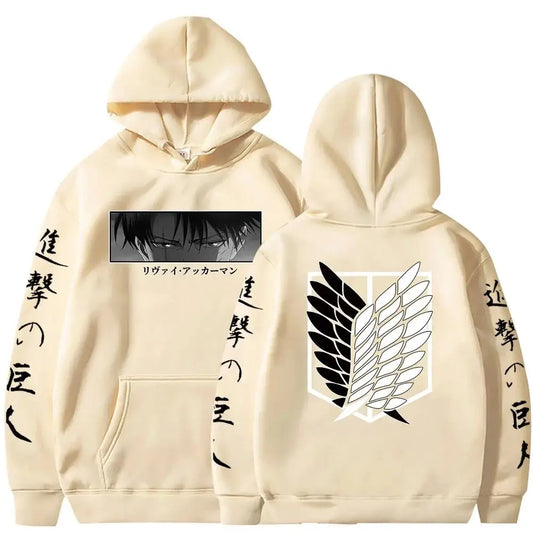 Attack on Titan Levi Ackerman printed hoodie