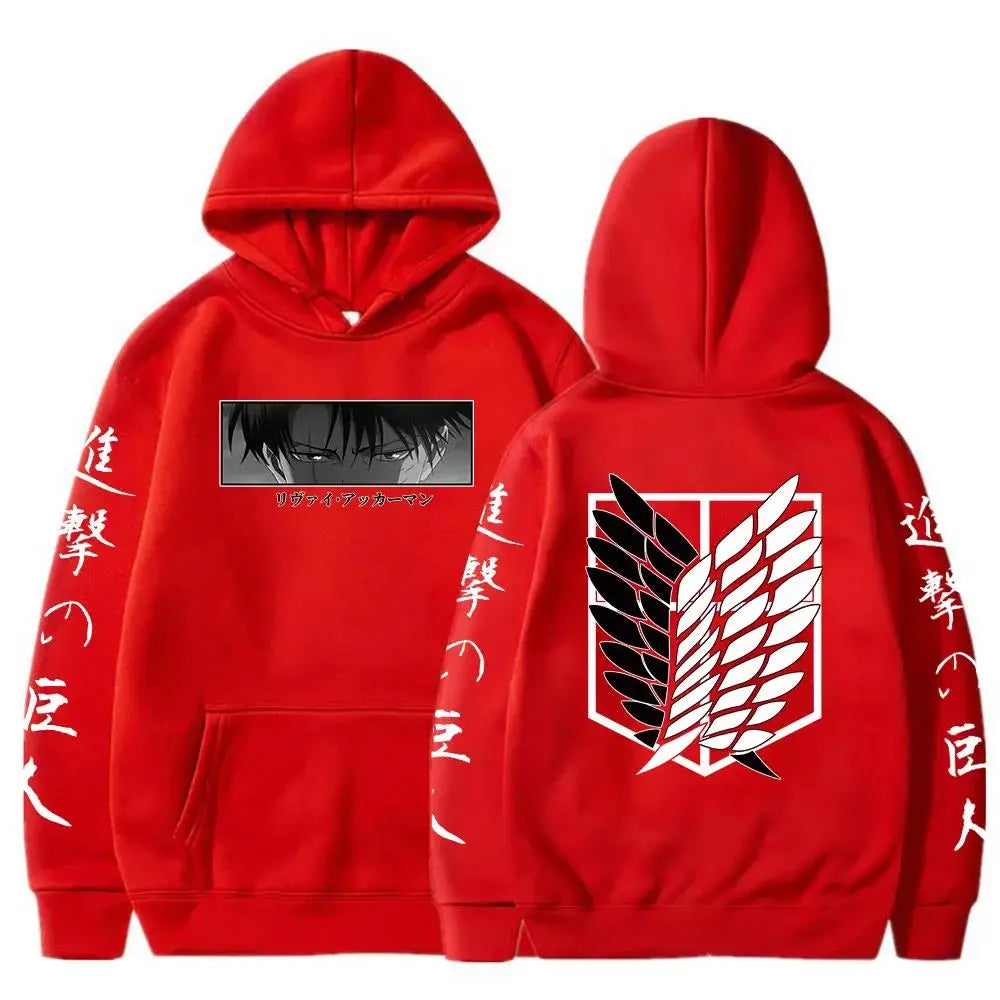 Attack on Titan Levi Hoodie - Official Anime Pullover Men