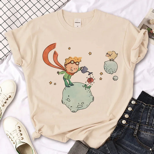 The Little Prince T-Shirt – Kawaii Harajuku Print Tee for Women
