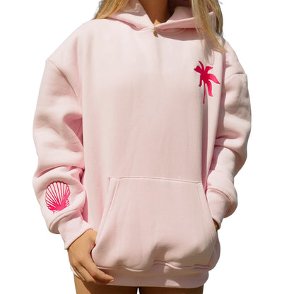 Boho Embroidered Hoodie – Long Sleeve Oversized Pullover for Women