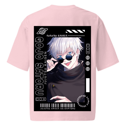 Satoru Gojo Oversized French Terry T-Shirt 240 GSM Unisex Premium Anime Streetwear