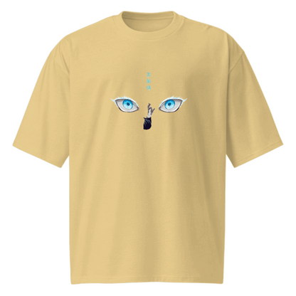 Satoru Gojo Oversized French Terry T-Shirt 240 GSM Unisex Premium Anime Streetwear