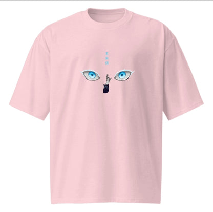 Satoru Gojo Oversized French Terry T-Shirt 240 GSM Unisex Premium Anime Streetwear