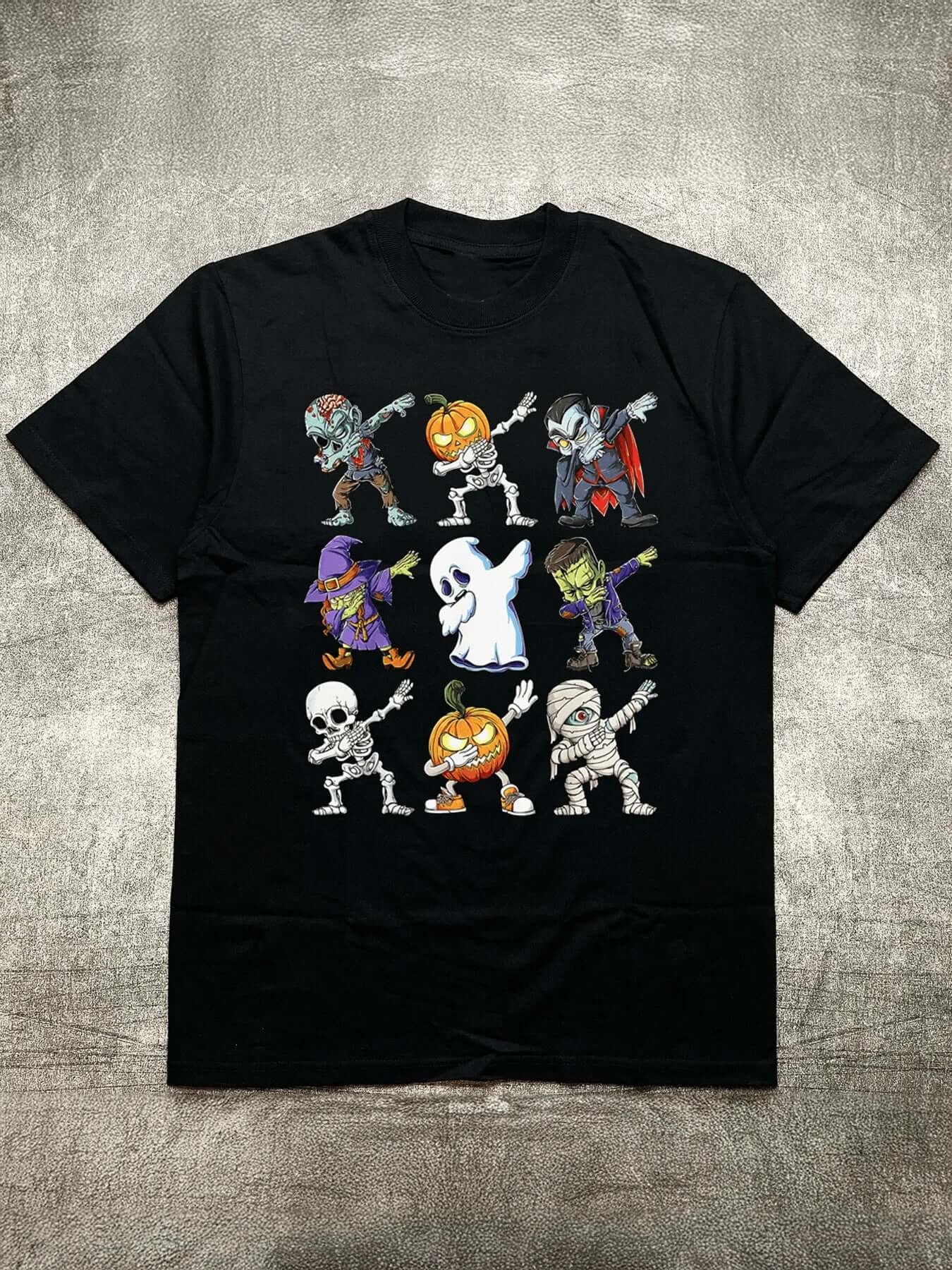Halloween t-shirt cartoon character graphic tee men's shirt