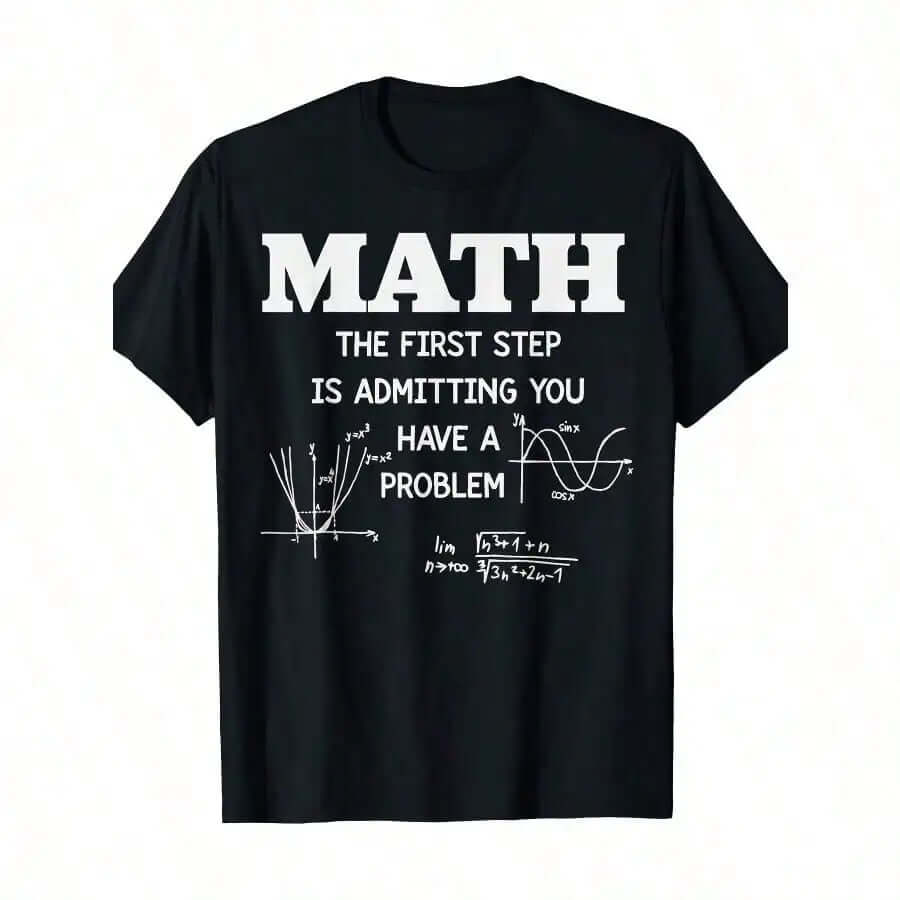 Funny Math Teacher T-Shirt - 220g Cotton Sarcastic Problem Solver Tee