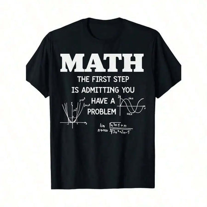 Funny Math Teacher T-Shirt - 220g Cotton Sarcastic Problem Solver Tee