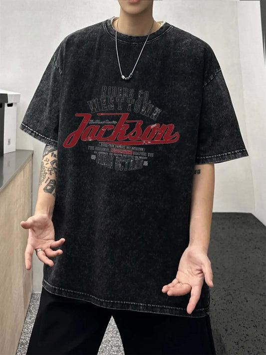 Men's oversized t-shirt 100% cotton streetwear