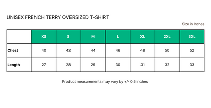 Satoru Gojo Oversized French Terry T-Shirt 240 GSM Unisex Premium Anime Streetwear