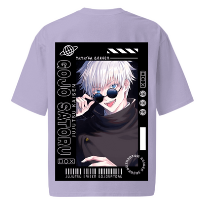 Satoru Gojo Oversized French Terry T-Shirt 240 GSM Unisex Premium Anime Streetwear