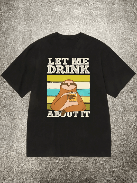 Funny graphic tee with heat transfer print 200g cotton