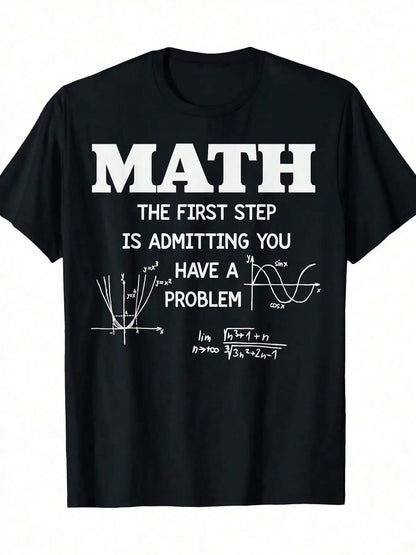 funny math teacher t-shirt 220g cotton sarcastic tee
